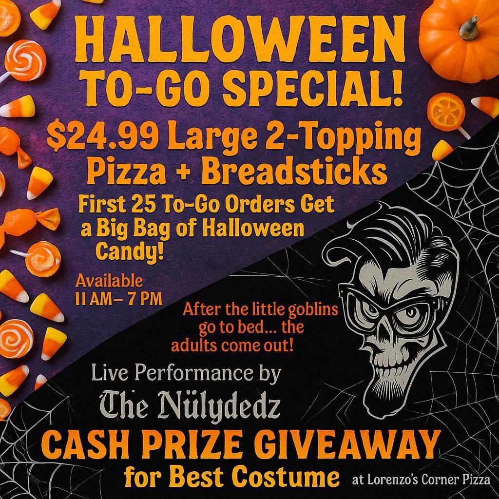 Event poster with candy and design